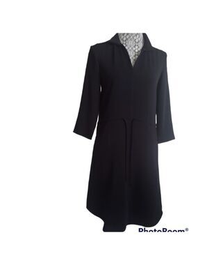 BABATON 3/4 Sleeve Waist String Shirt Dress